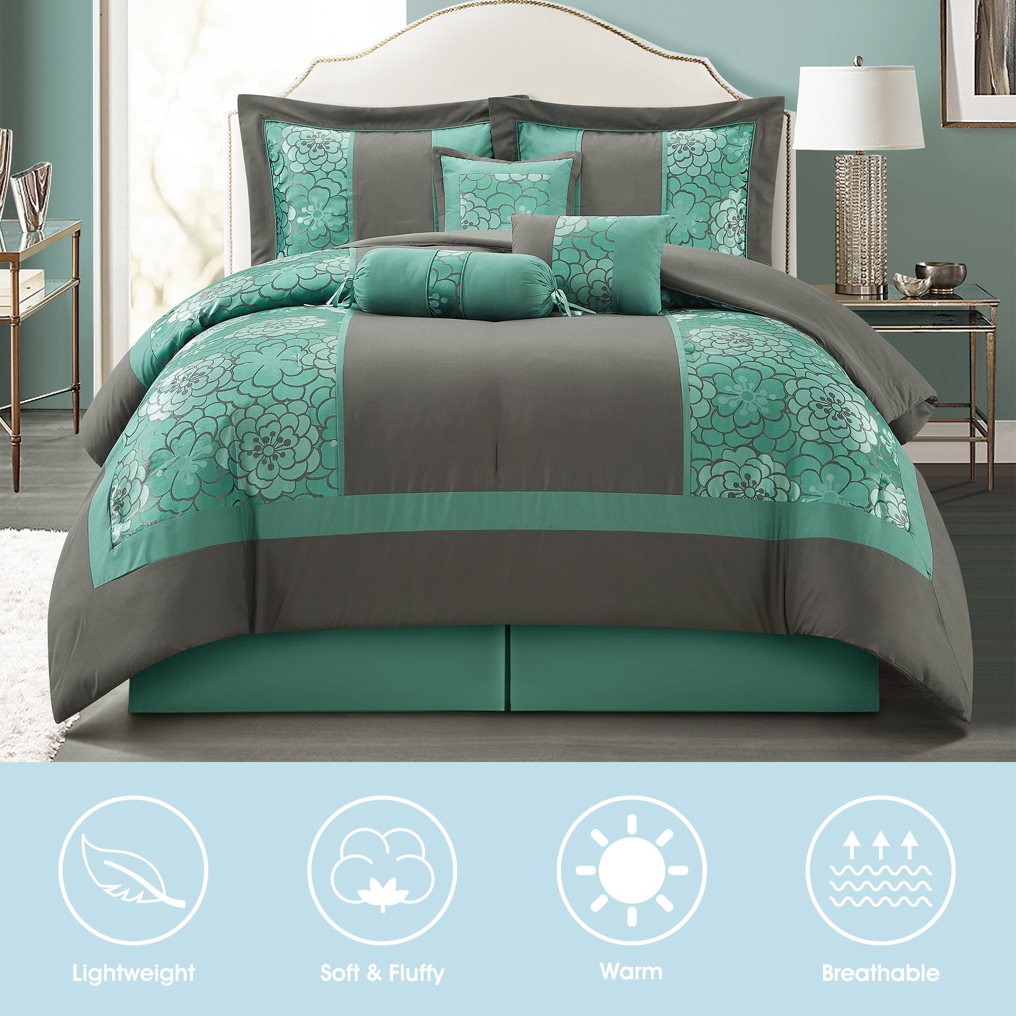 LANCO MODERN LIFESTYLE Sibyl 7 Pieces Comforter Set