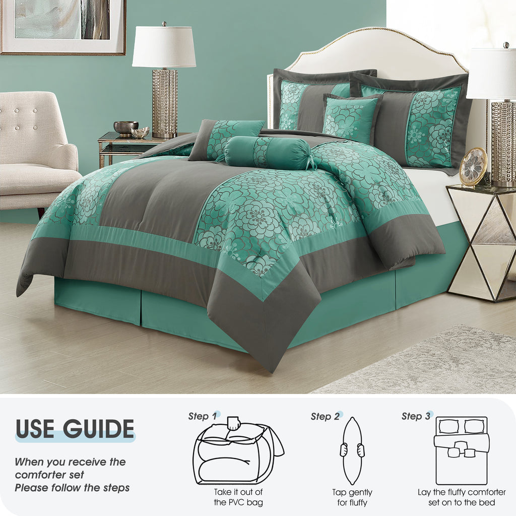 LANCO MODERN LIFESTYLE Sibyl 7 Pieces Comforter Set