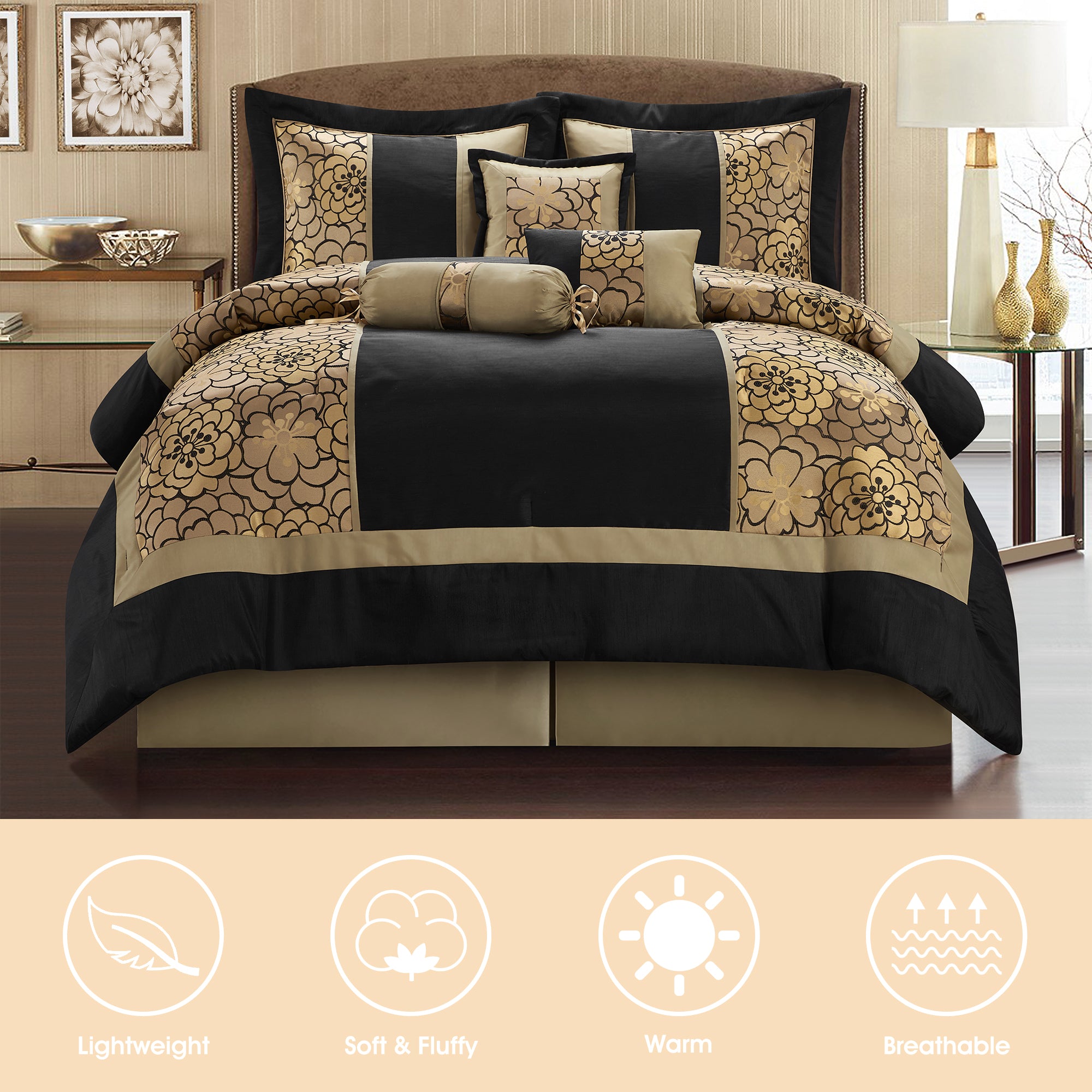 LANCO MODERN LIFESTYLE Sibyl 7 Pieces Comforter Set
