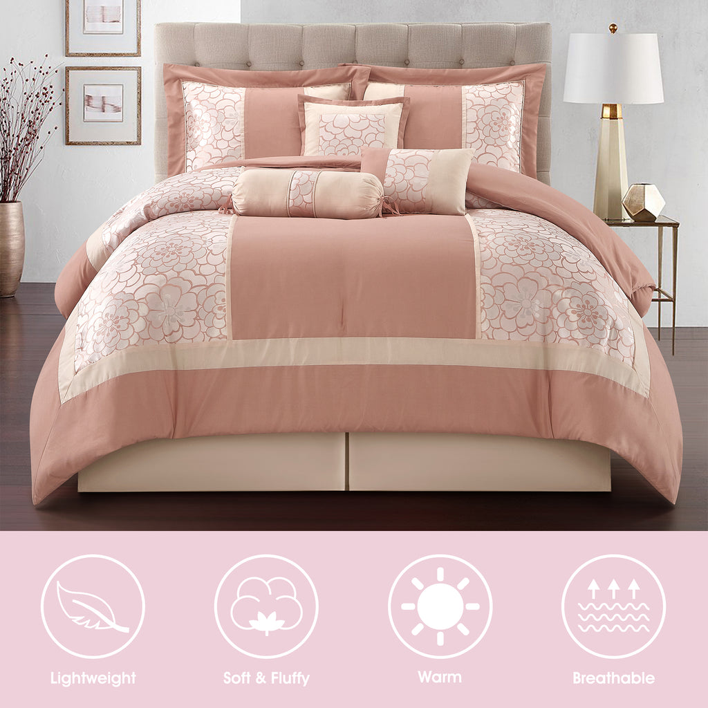 LANCO MODERN LIFESTYLE Sibyl 7 Pieces Comforter Set