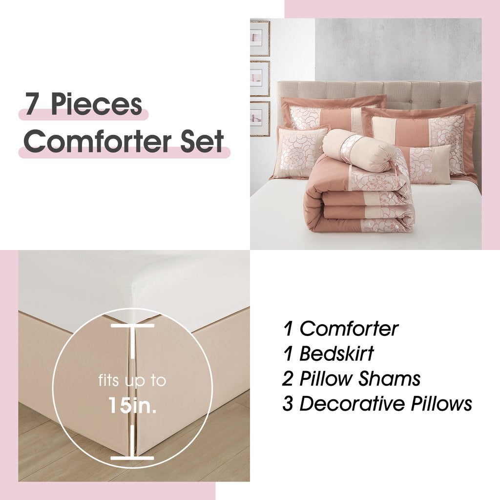 LANCO MODERN LIFESTYLE Sibyl 7 Pieces Comforter Set