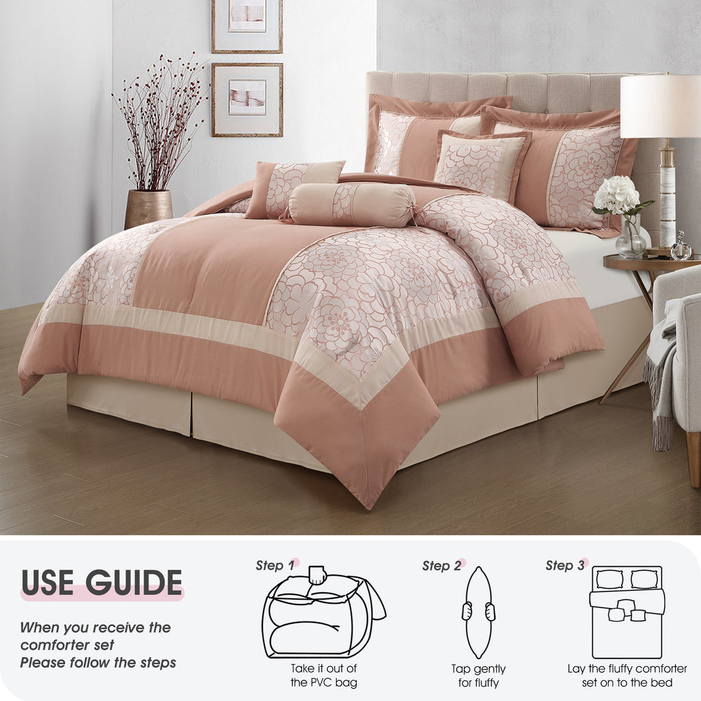 LANCO MODERN LIFESTYLE Sibyl 7 Pieces Comforter Set