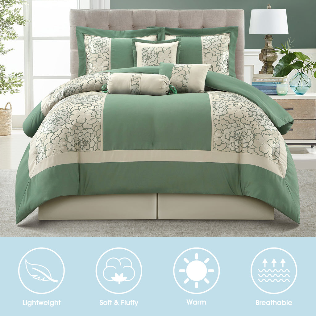 LANCO MODERN LIFESTYLE Sibyl 7 Pieces Comforter Set