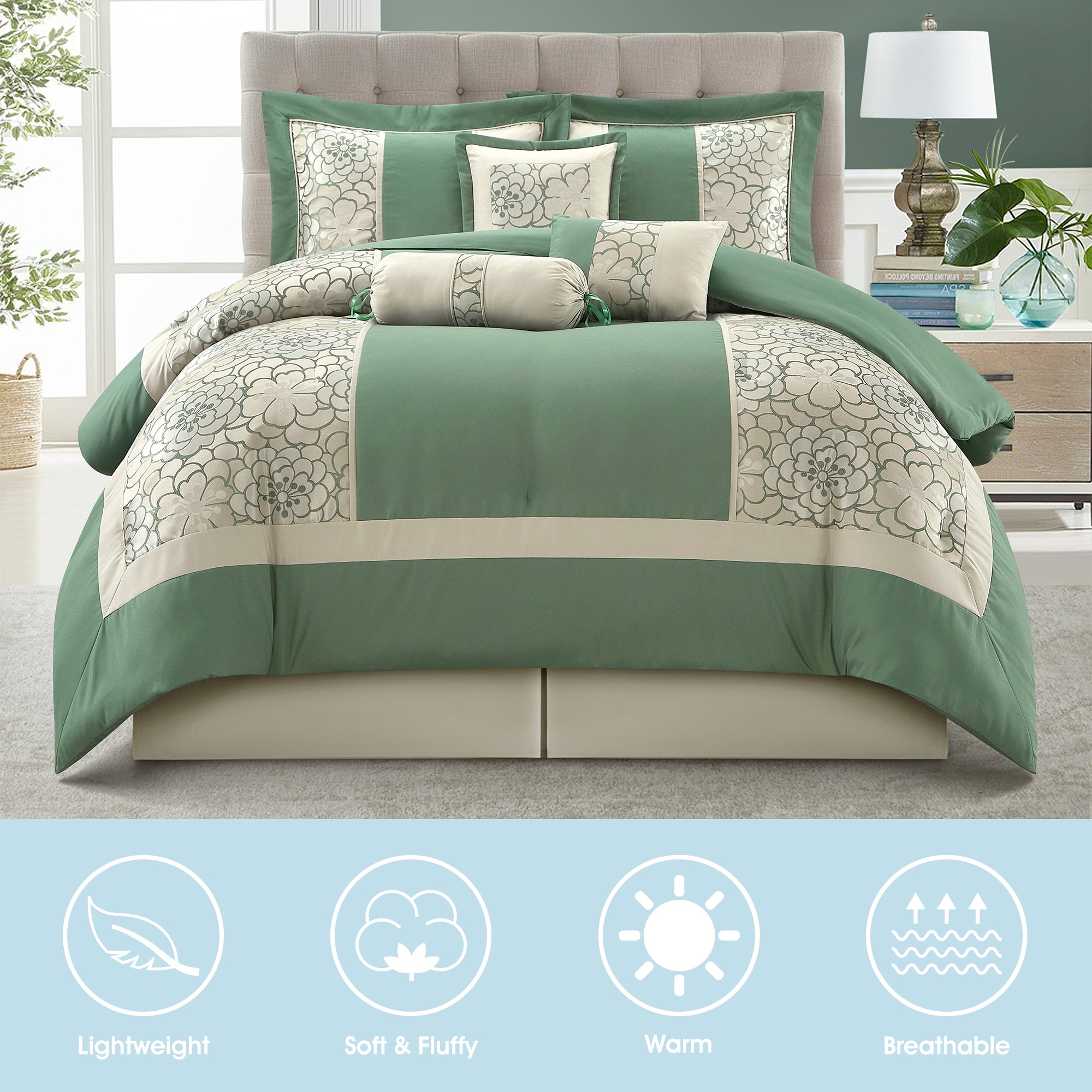 LANCO MODERN LIFESTYLE Sibyl 7 Pieces Comforter Set