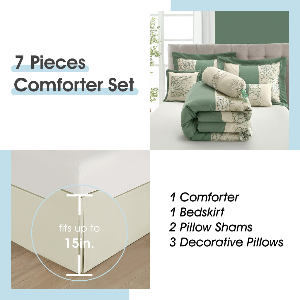 LANCO MODERN LIFESTYLE Sibyl 7 Pieces Comforter Set
