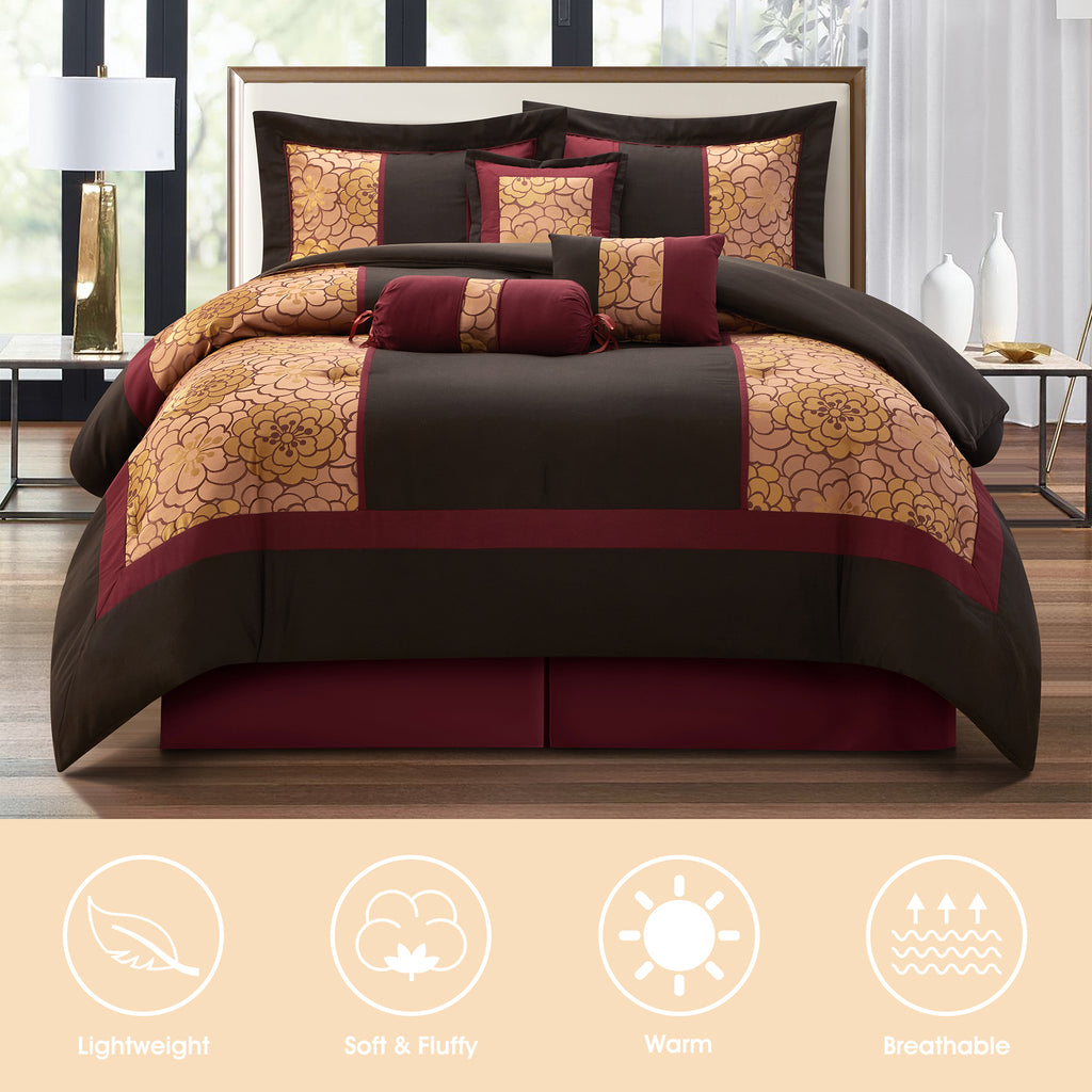 LANCO MODERN LIFESTYLE Sibyl 7 Pieces Comforter Set