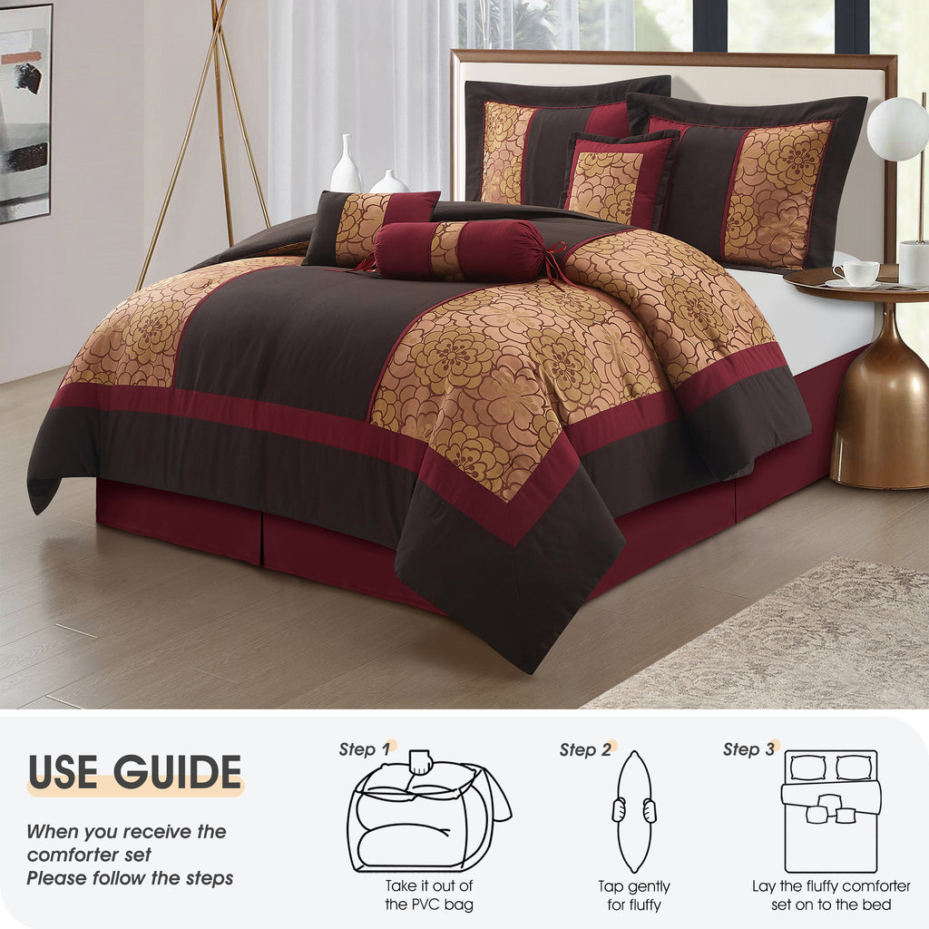 LANCO MODERN LIFESTYLE Sibyl 7 Pieces Comforter Set